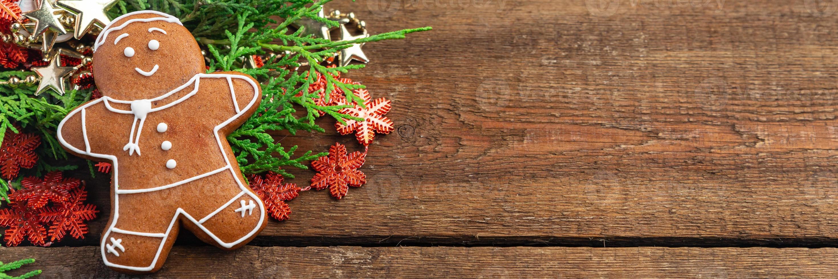 Lebkuchenmann Weihnachtsplätzchen foto