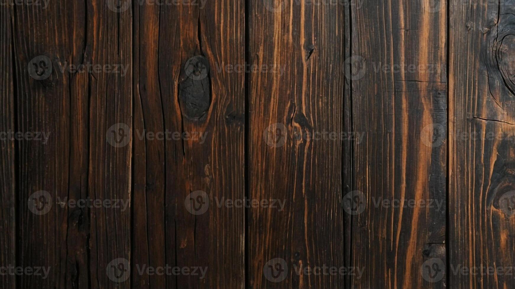 ai generiert dunkel Holz Textur Hintergrund foto