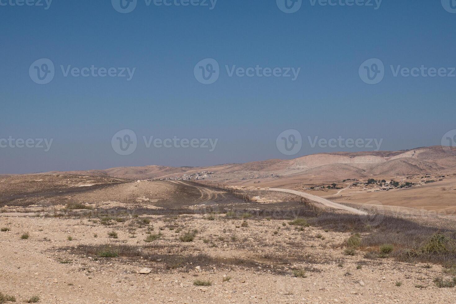 schön Stein Wüste Berg Landschaft von Israel. foto