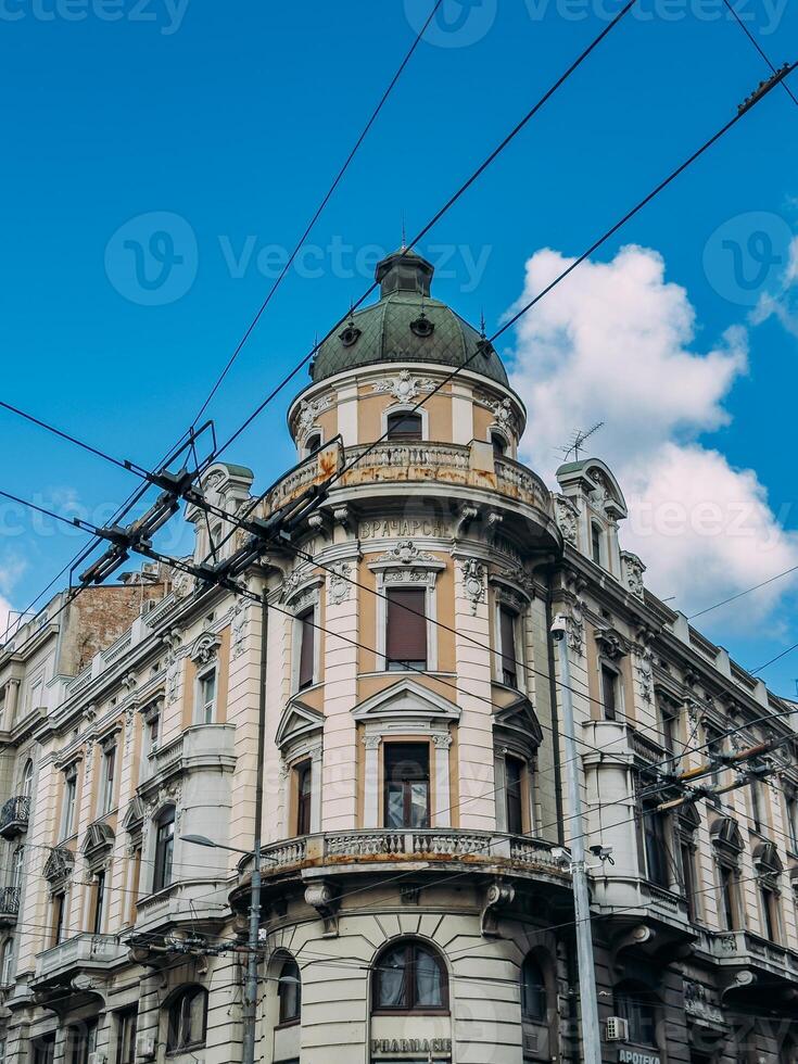 Straßen und die Architektur von Belgrad, Serbien foto