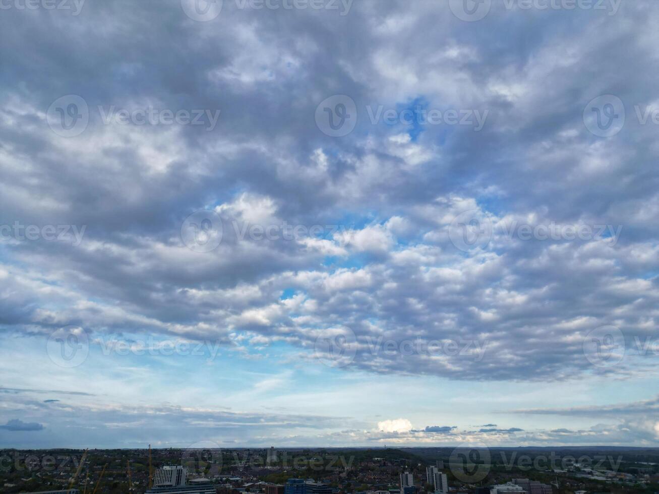 Antenne Aussicht von zentral Nottingham Stadt von England Vereinigtes Königreich. April 26., 2024 foto