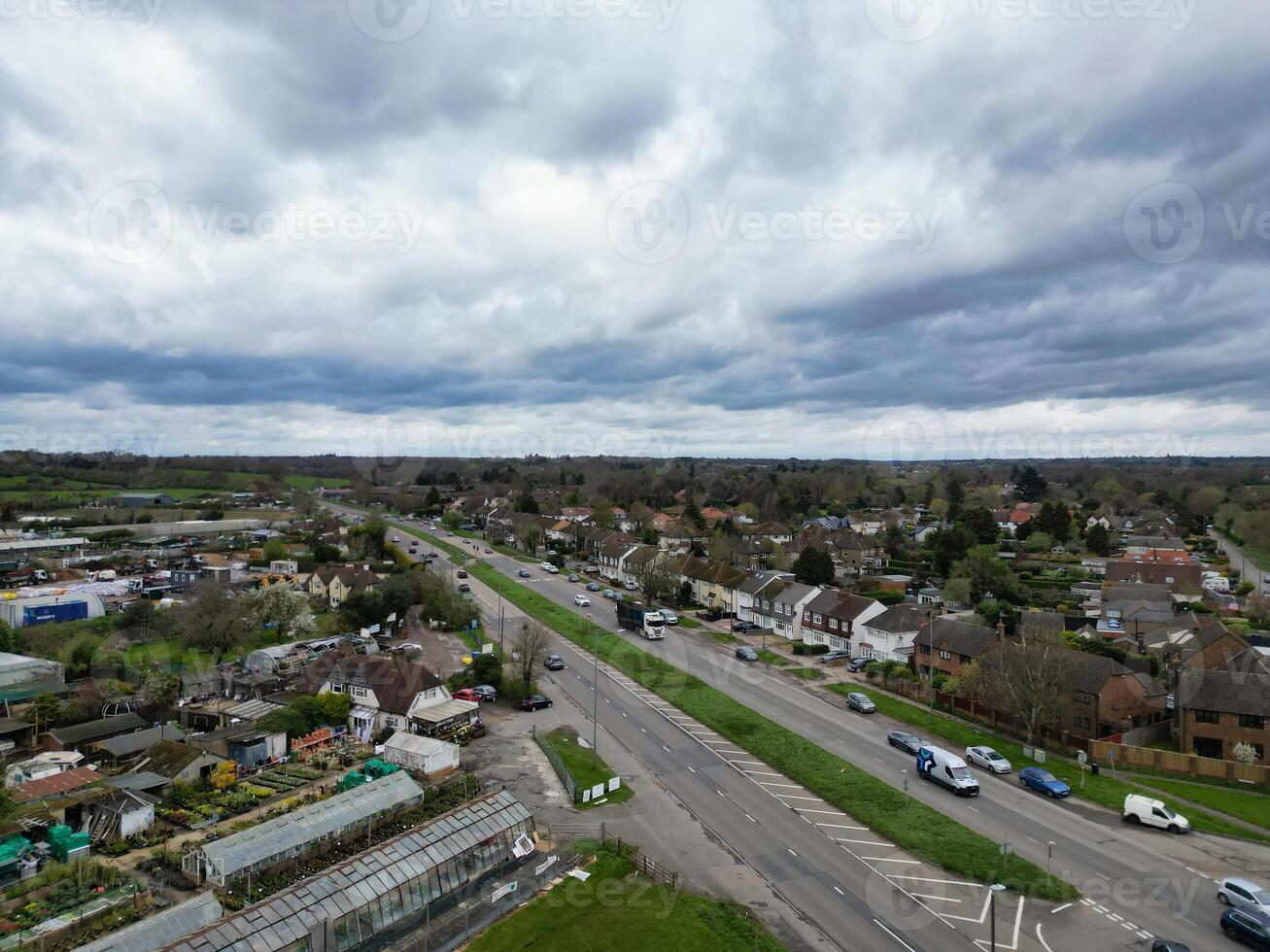 Antenne Aussicht von zentral denham Grün London Stadt von England vereinigt Königreich. April 3., 2024 foto