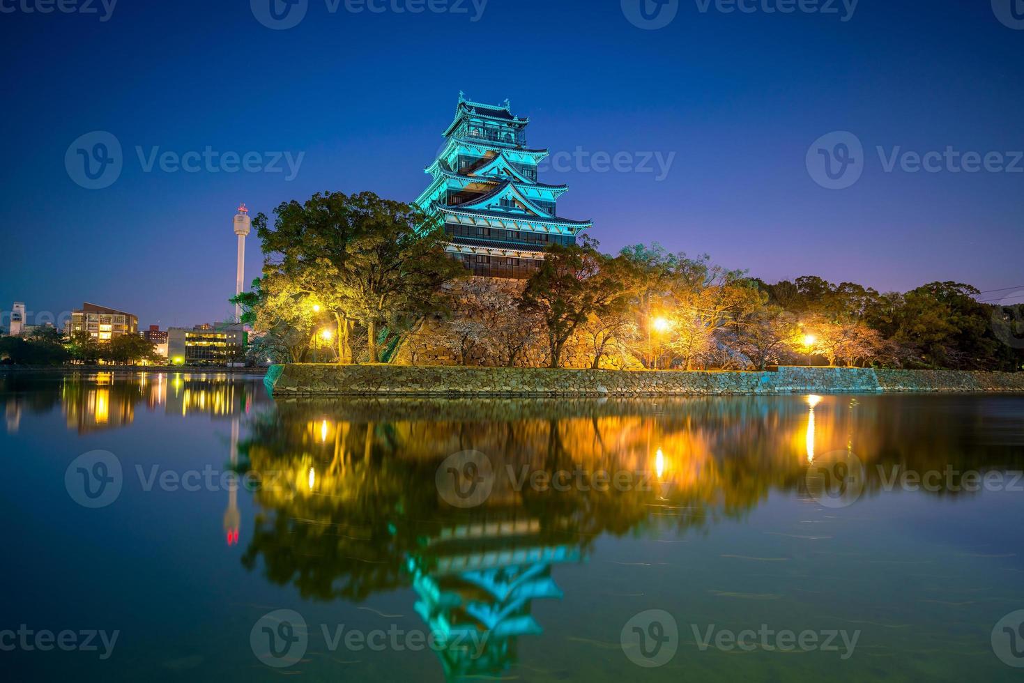 Burg Hiroshima in Japan foto