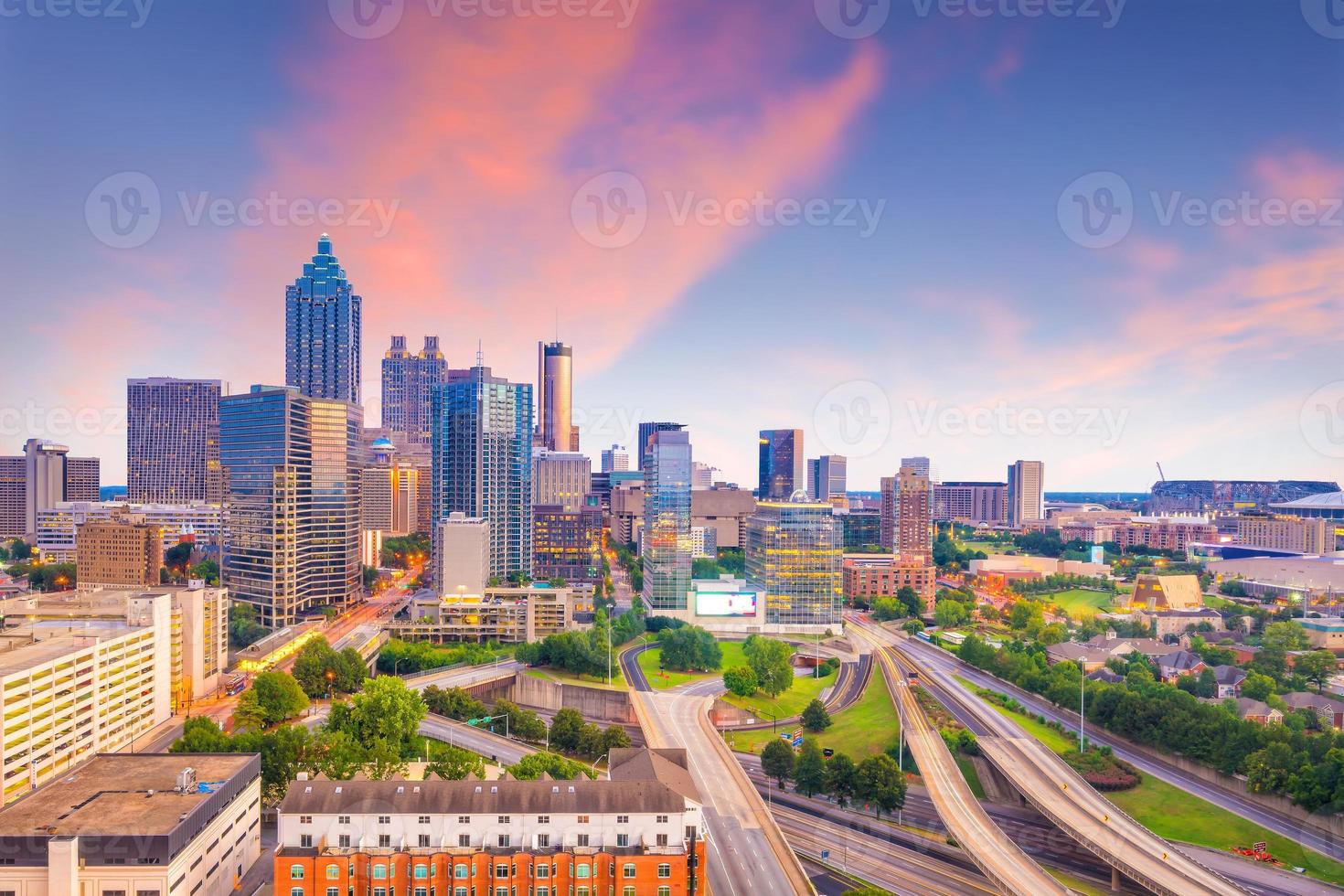 Skyline von Atlanta City foto