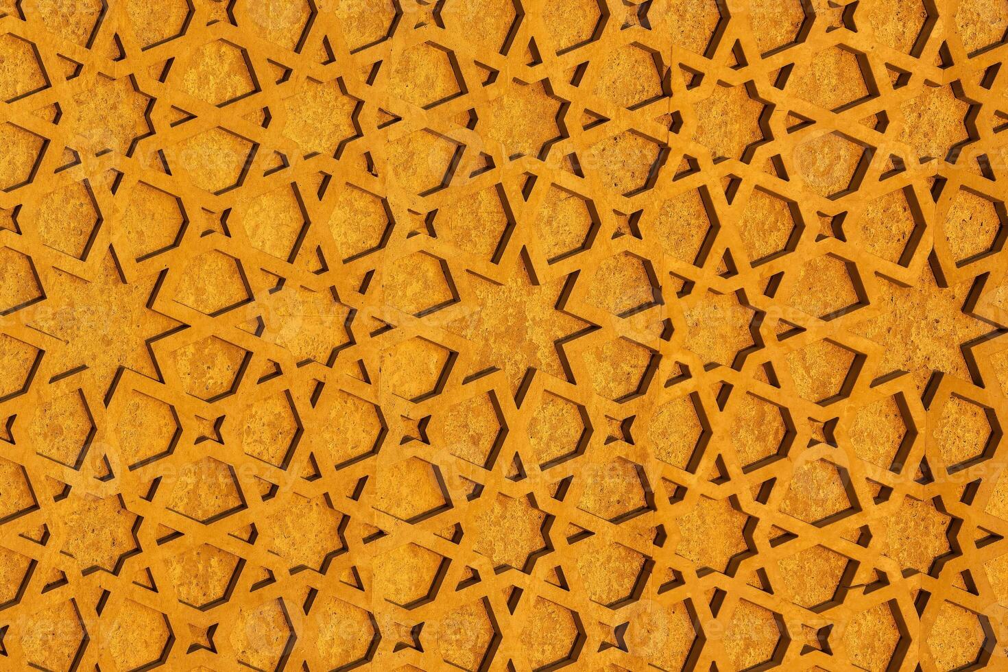 geometrisch traditionell islamisch Ornament. Fragment von ein Mosaik. foto