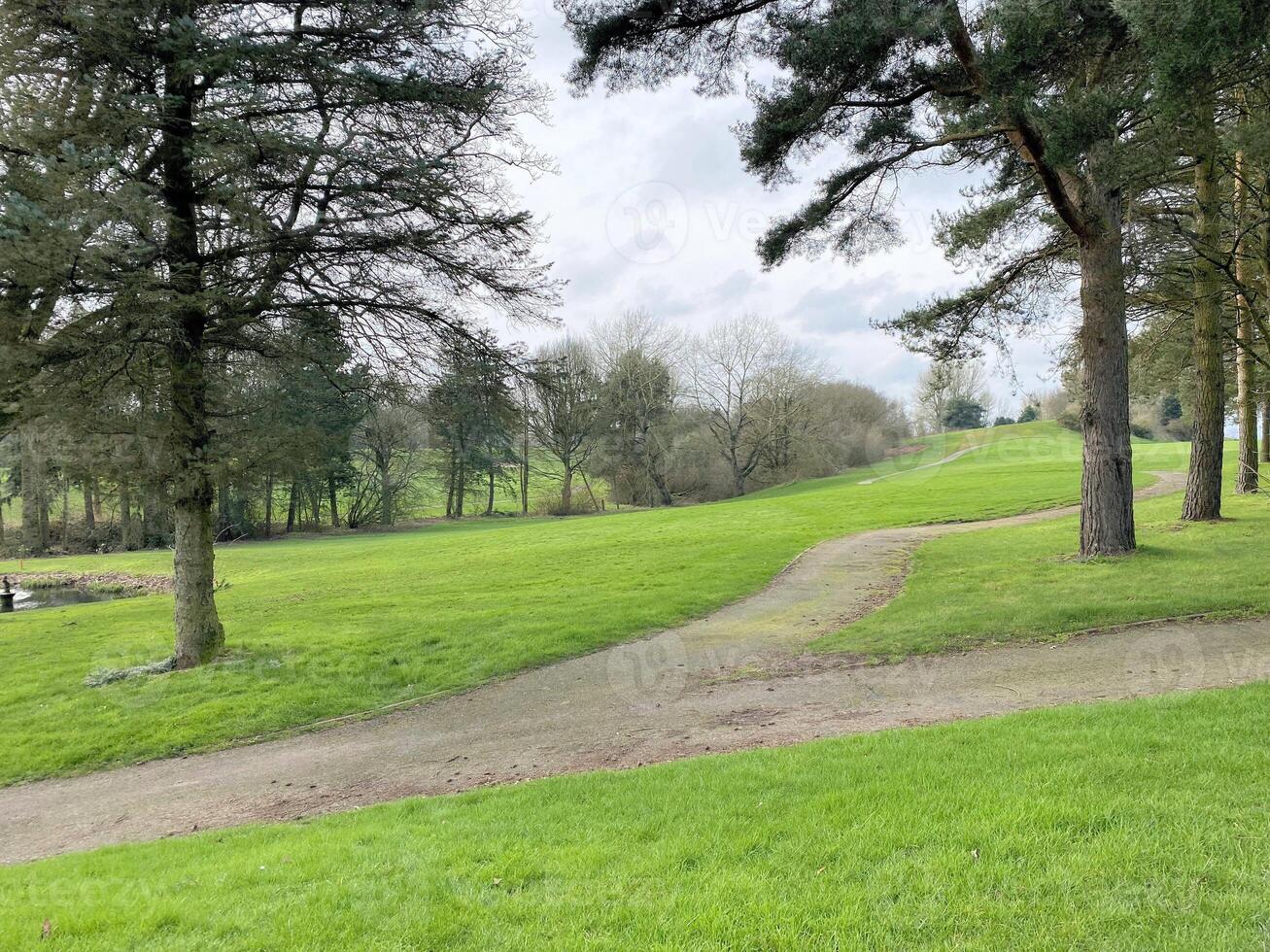 ein blick auf die landschaft von shropshire in der nähe von whitchurch foto