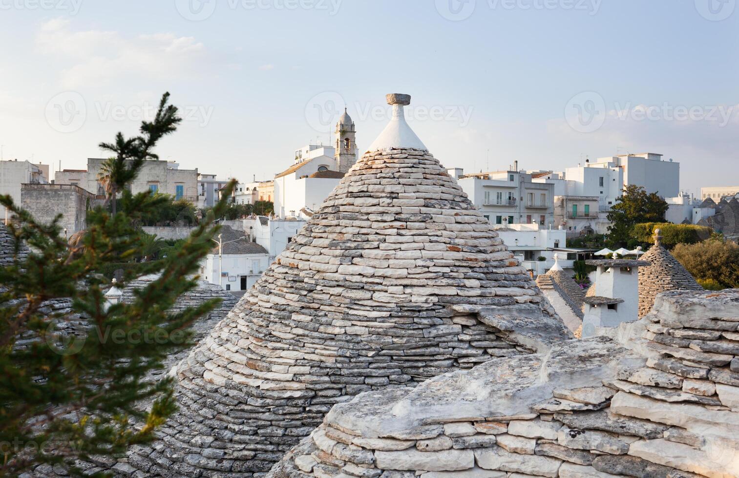 Trulli, das typisch alt Häuser im Alberobello. foto