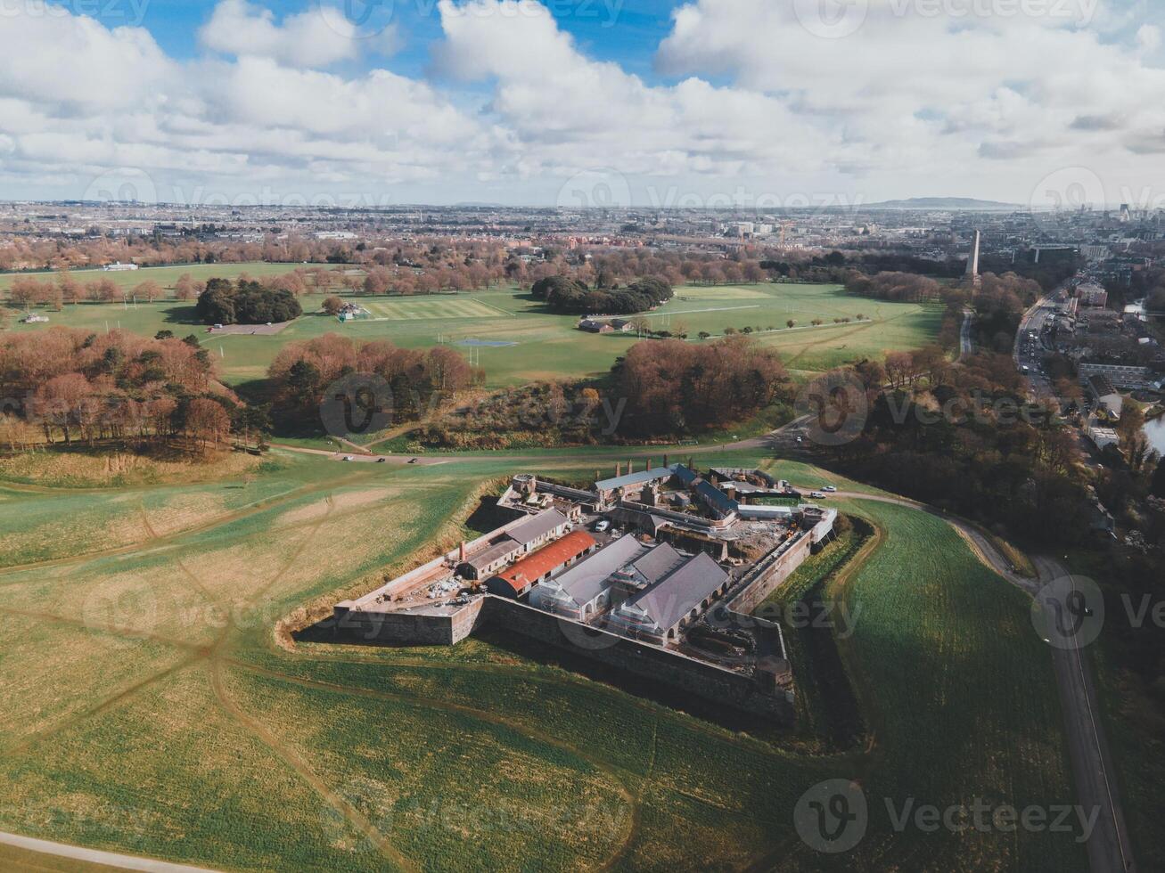 Zeitschrift Fort im Dublin, Irland durch Drohne foto