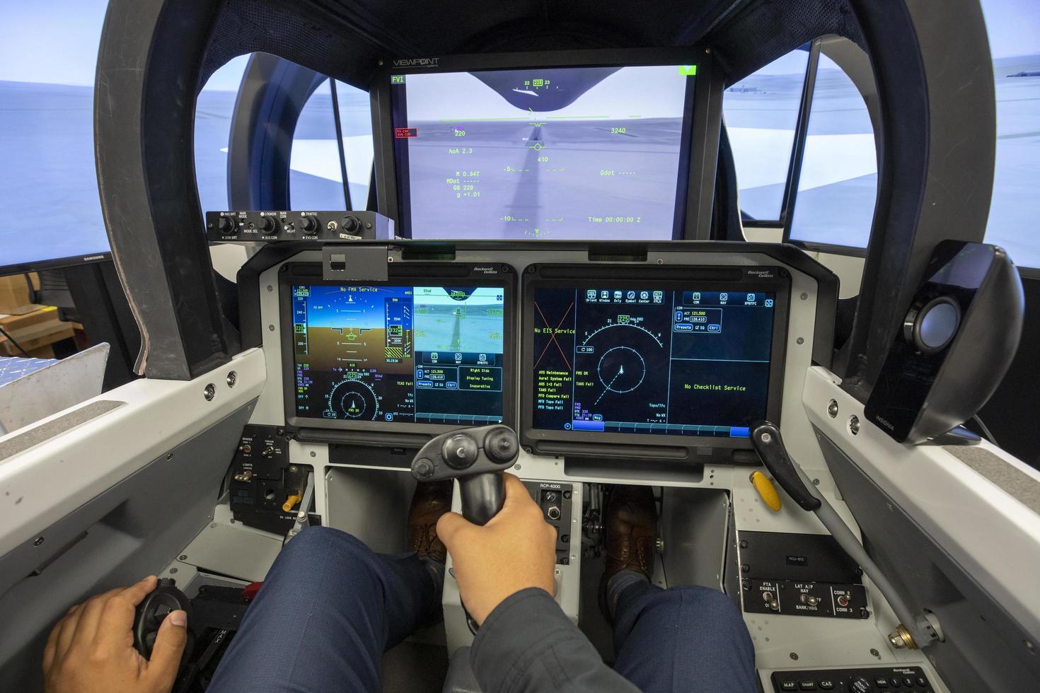 NASA-Flugzeug-Cockpit-Display foto