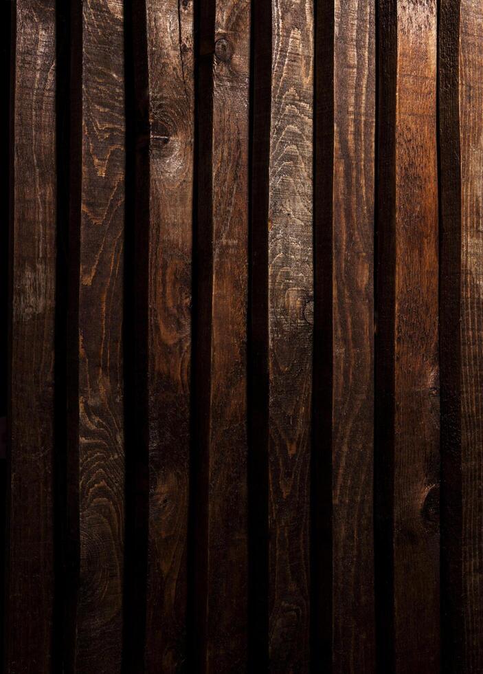 dunkel Holz Textur. Hintergrund alt Paneele foto