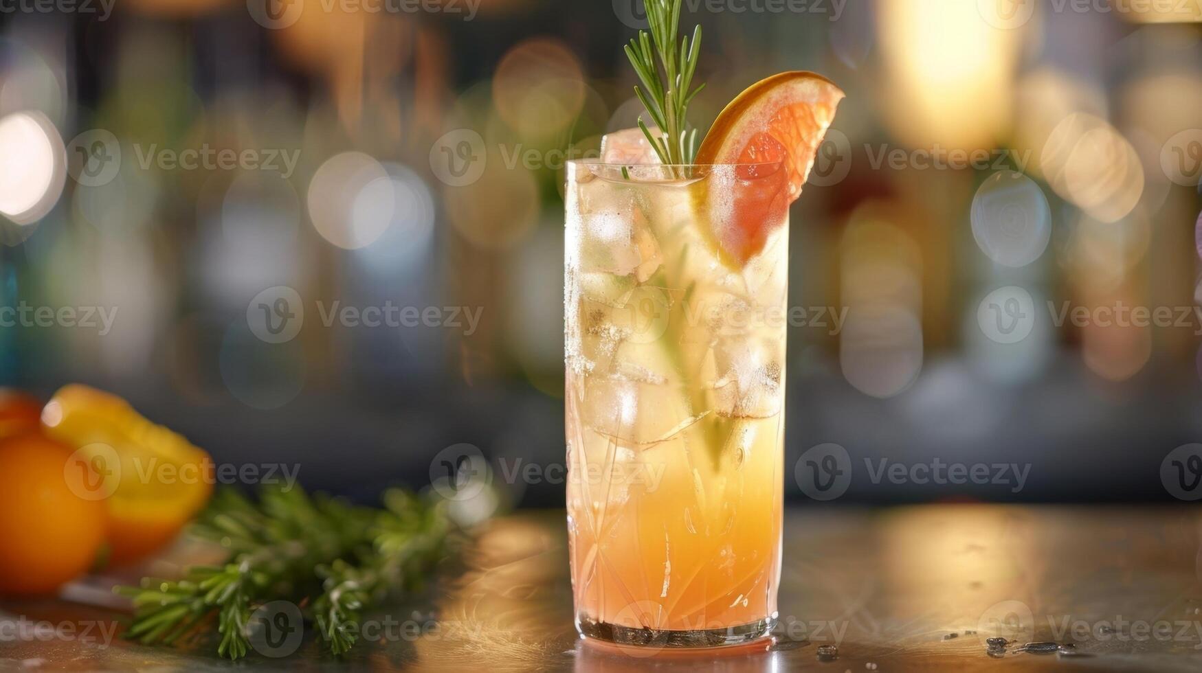 ein Cocktail infundiert mit einzigartig und unerwartet es fängt das Richter Beachtung präsentieren das endlos Möglichkeiten im nicht alkoholisch trinken Herstellung foto