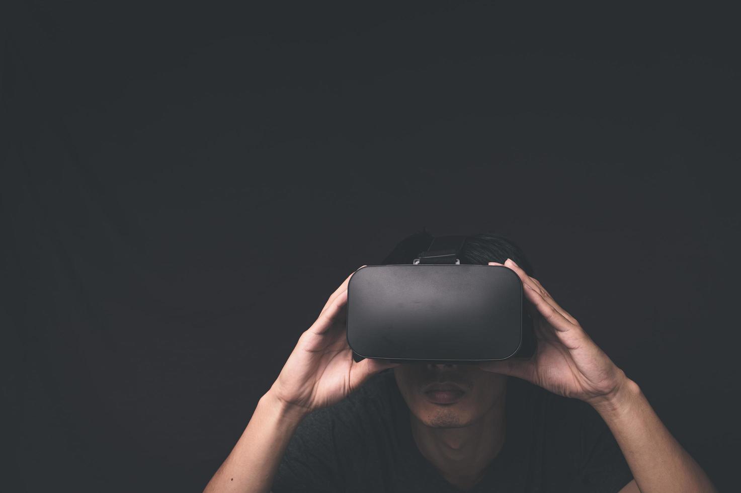 VR-Brille Verbindung Metaverse Online-Technologie foto