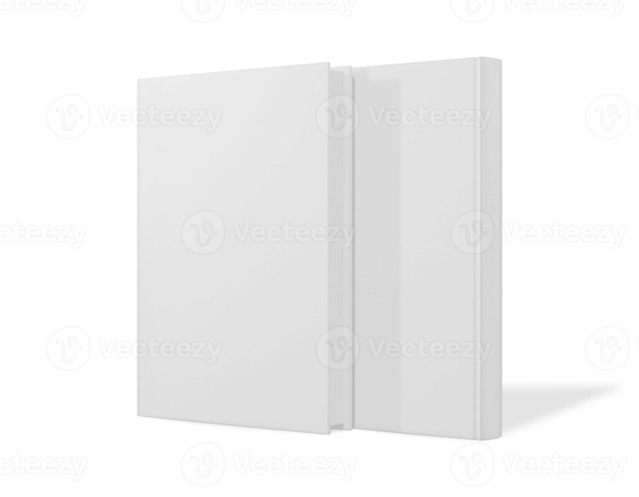 zwei Bücher auf Weiß Hintergrund foto