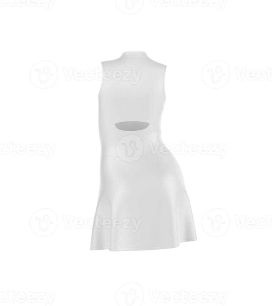 Tennis Kleid auf Weiß Hintergrund foto