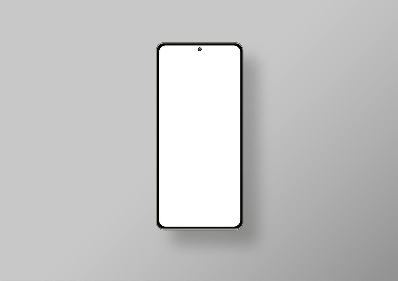 isoliertes Telefon in grauem Hintergrund foto