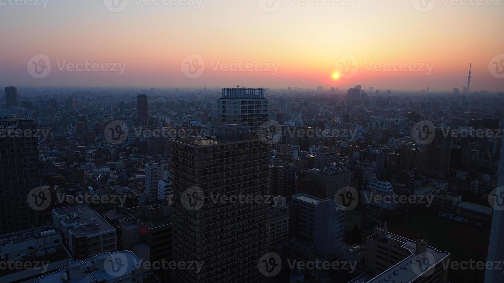 Bezirk Ikebukuro. luftaufnahme von ikebukuro stadt tokyo japan. foto