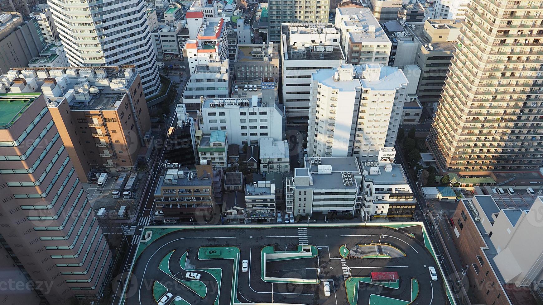 Bezirk Ikebukuro. luftaufnahme von ikebukuro stadt tokyo japan. foto