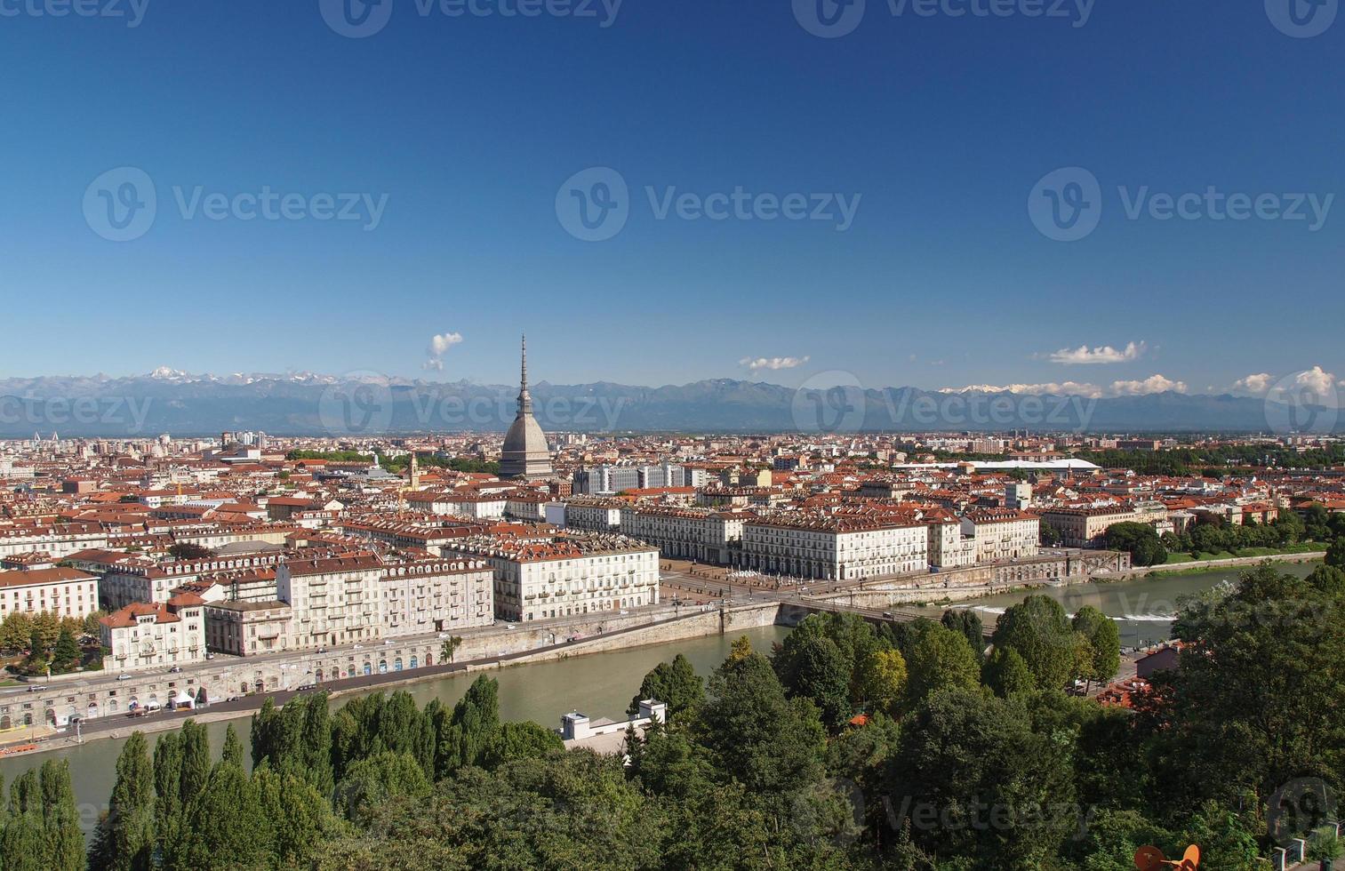 Luftaufnahme von Turin foto