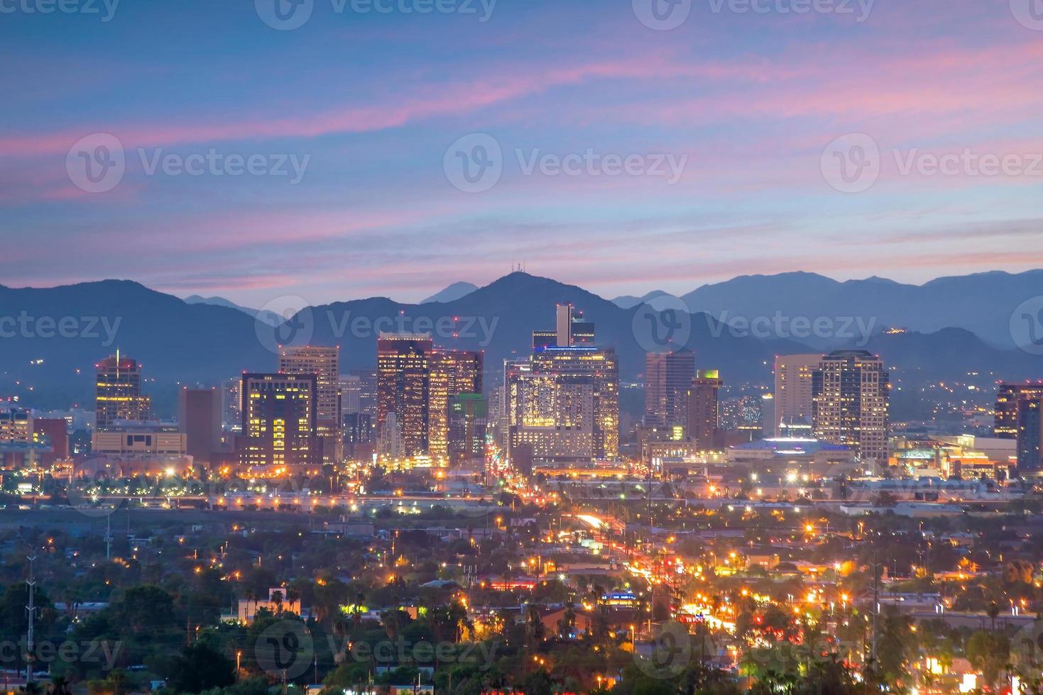 Phoenix City Downtown Skyline Stadtbild von Arizona in USA foto