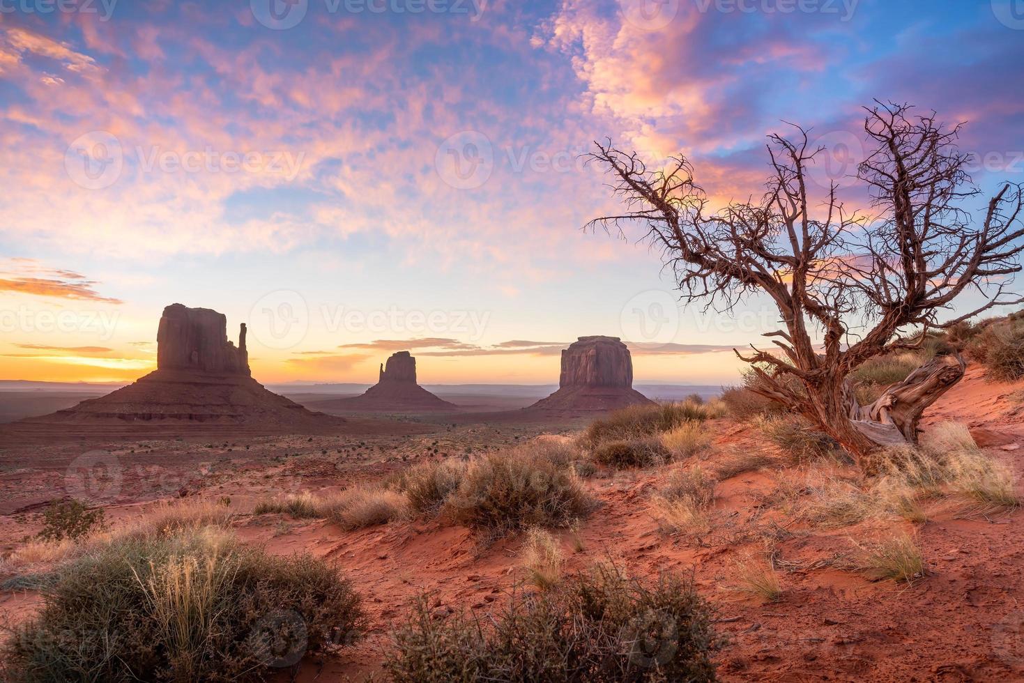 Landschaft des Monument Valley in Arizona, USA foto