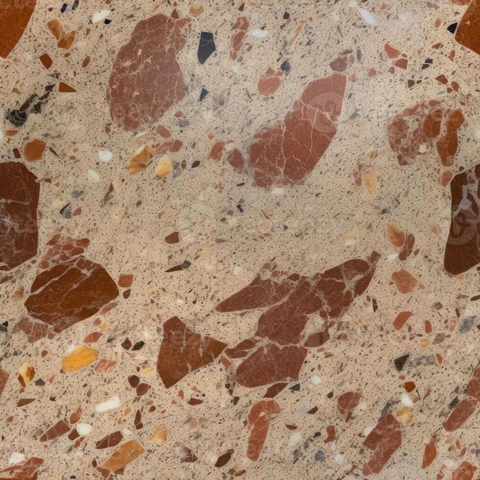braun Granit Stein Textur Muster, ai foto