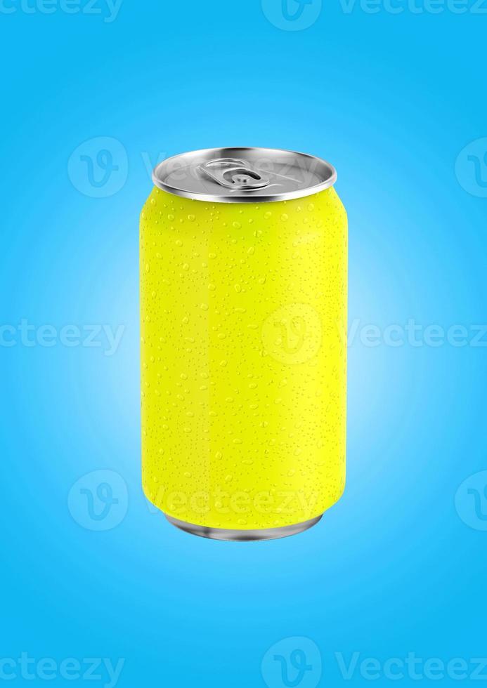 3D-Rendering gelbe Limonade kann auf farbigem Hintergrund isoliert werden. fit für Ihr Designelement. foto