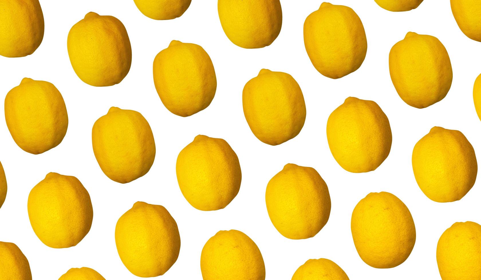 Zitronenzusammensetzung für Hintergrunddesign. tropische Früchte in Mustern für Tapeten gestylt. foto
