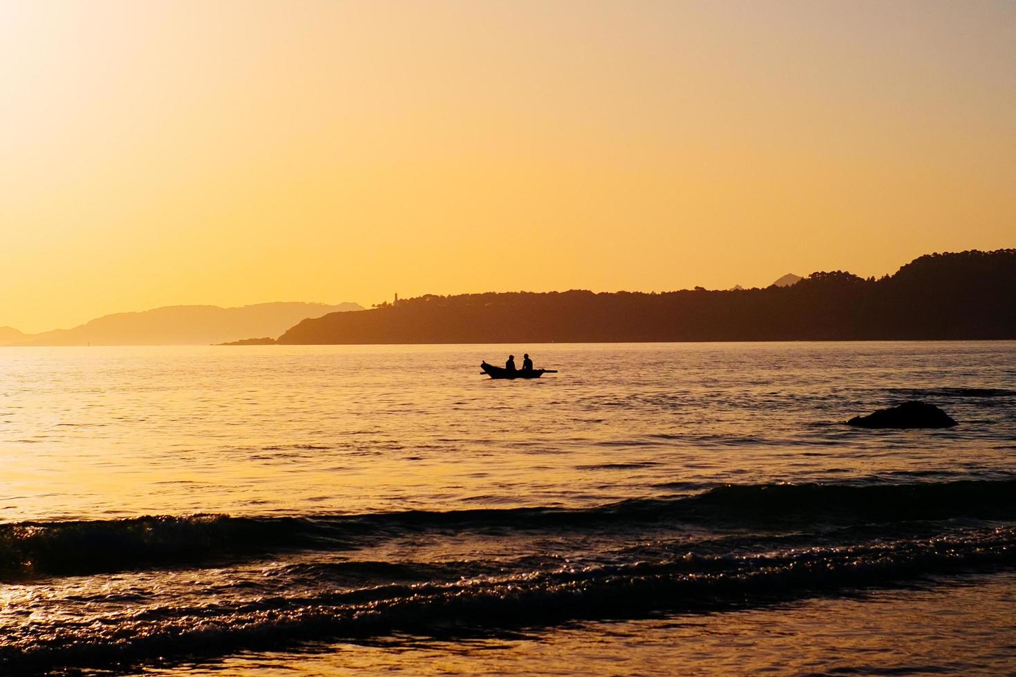 Sonnenuntergang Strand warm foto