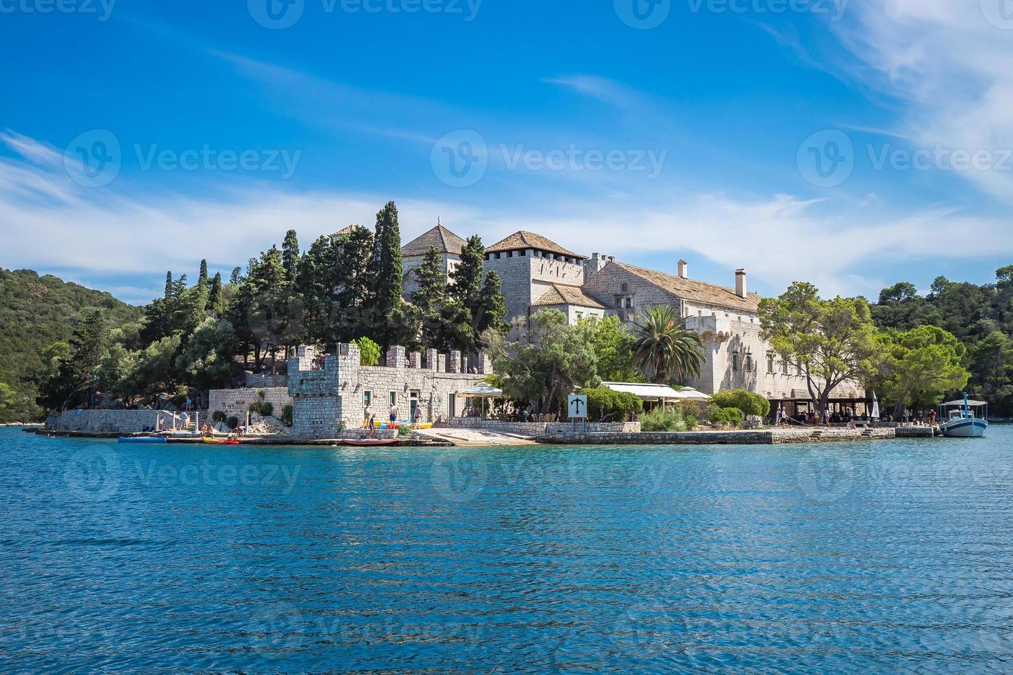 Benediktinerkloster im mljet Park, Kroatien foto