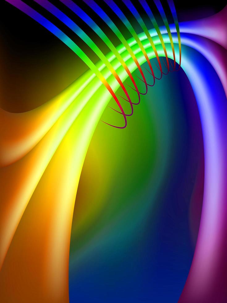 abstrakter Regenbogenkreis schöne Effekttextur mit Linienüberlagerungsmuster auf bunt. foto