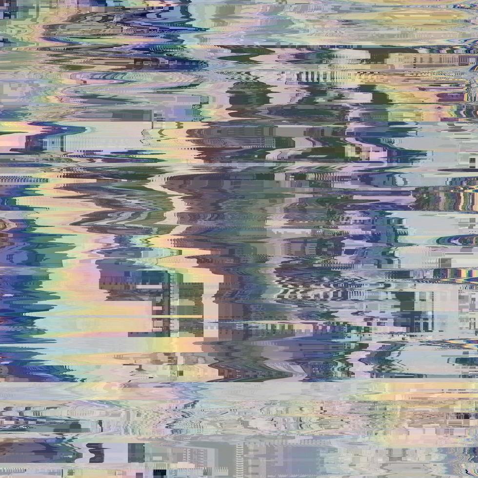 weißer und grauer einzigartiger Glitch strukturiertes Signal abstrakter abstrakter Pixel-Glitch-Fehler foto