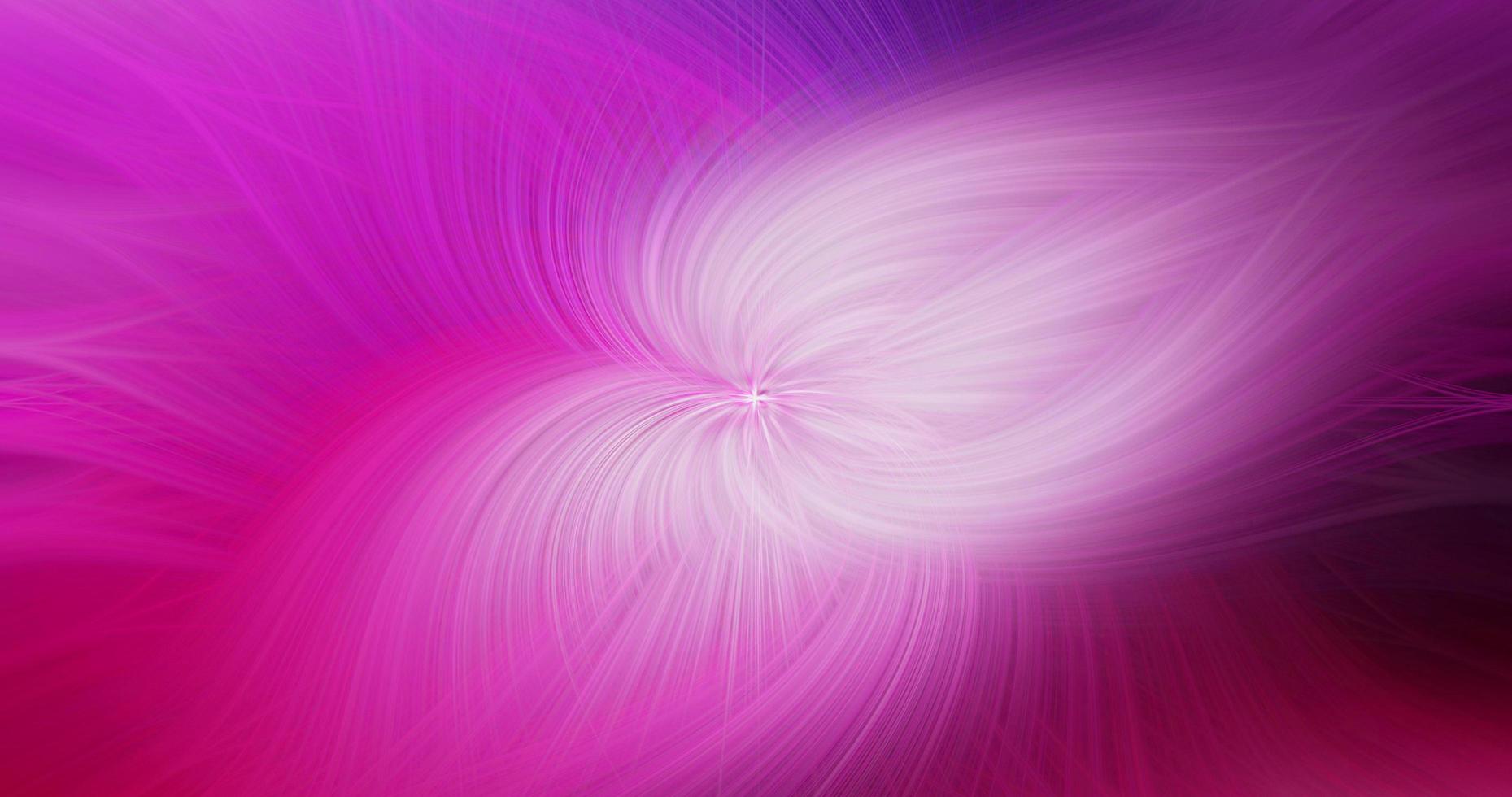 abstrakte hellrosa verdrehte Lichtfaser-Wellenstruktur mit fallendem Wirbeleffekt mit geschwungenem, glänzendem Muster auf dunklem Rosa. foto