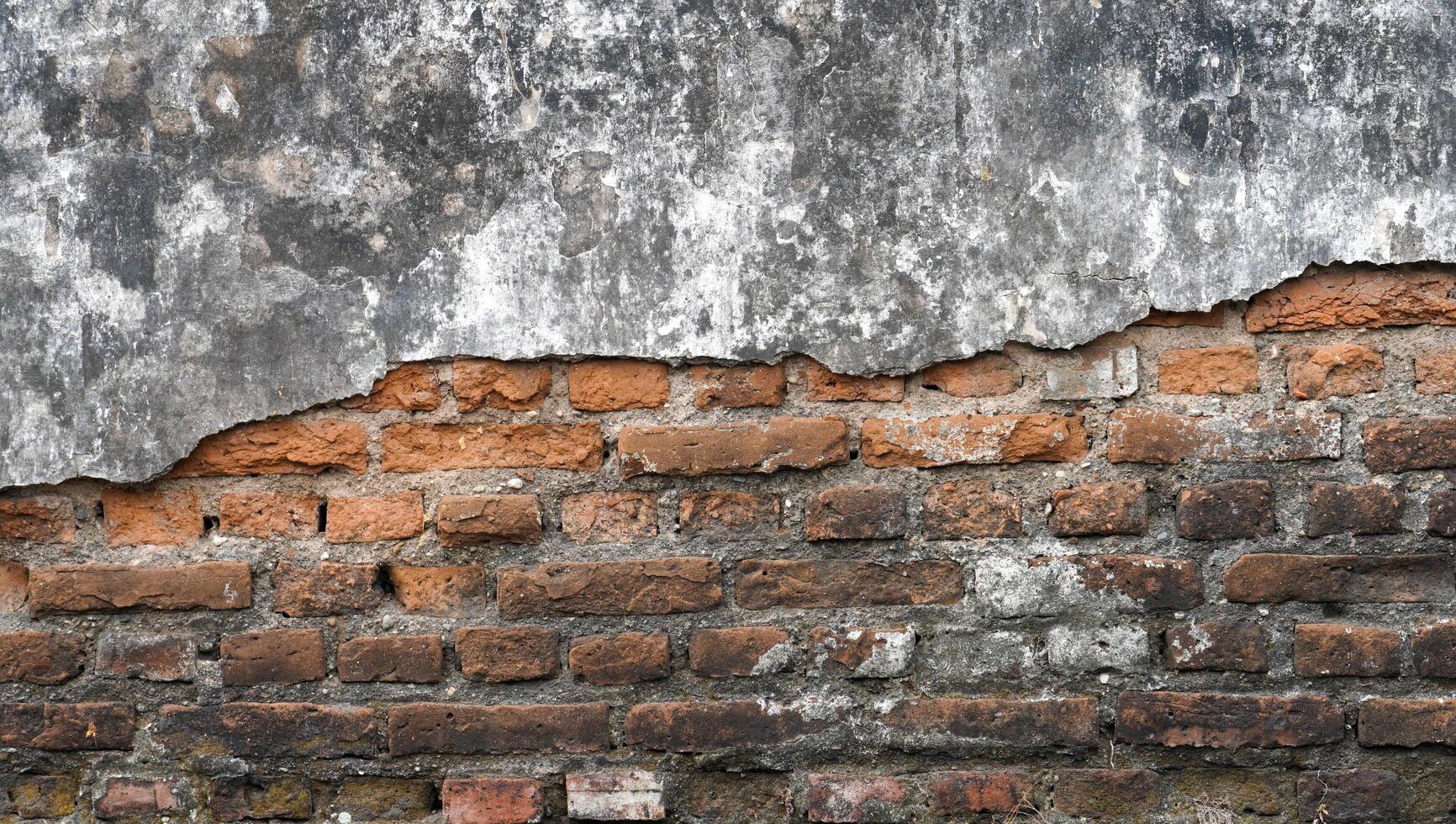 raue Wandbeschaffenheitshintergrundsammlung. rissige veraltete Beton- und Ziegelwand. 3D-strukturierter Hintergrund für Innenräume, Dekoration, Tapeten usw. foto