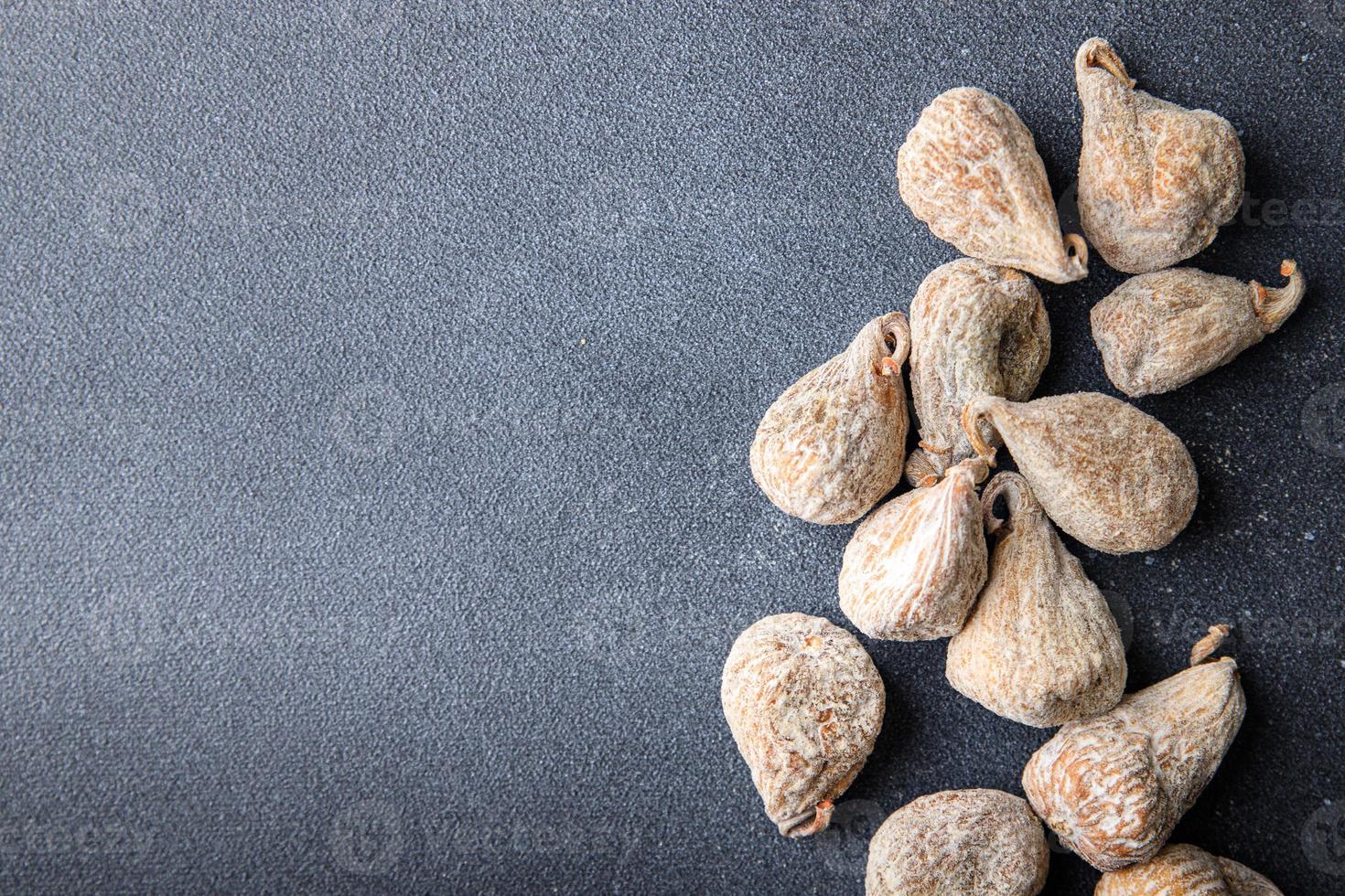 getrocknete Feigen natürliche Süßigkeiten Trockenfrüchte Mahlzeit foto