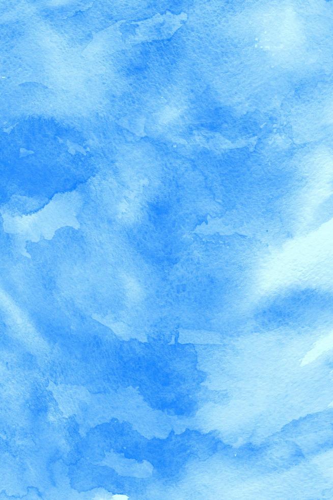 Aquarellhintergrundillustration mit abstrakten natürlichen Bildern der hellblauen Beschaffenheit für Tapete foto