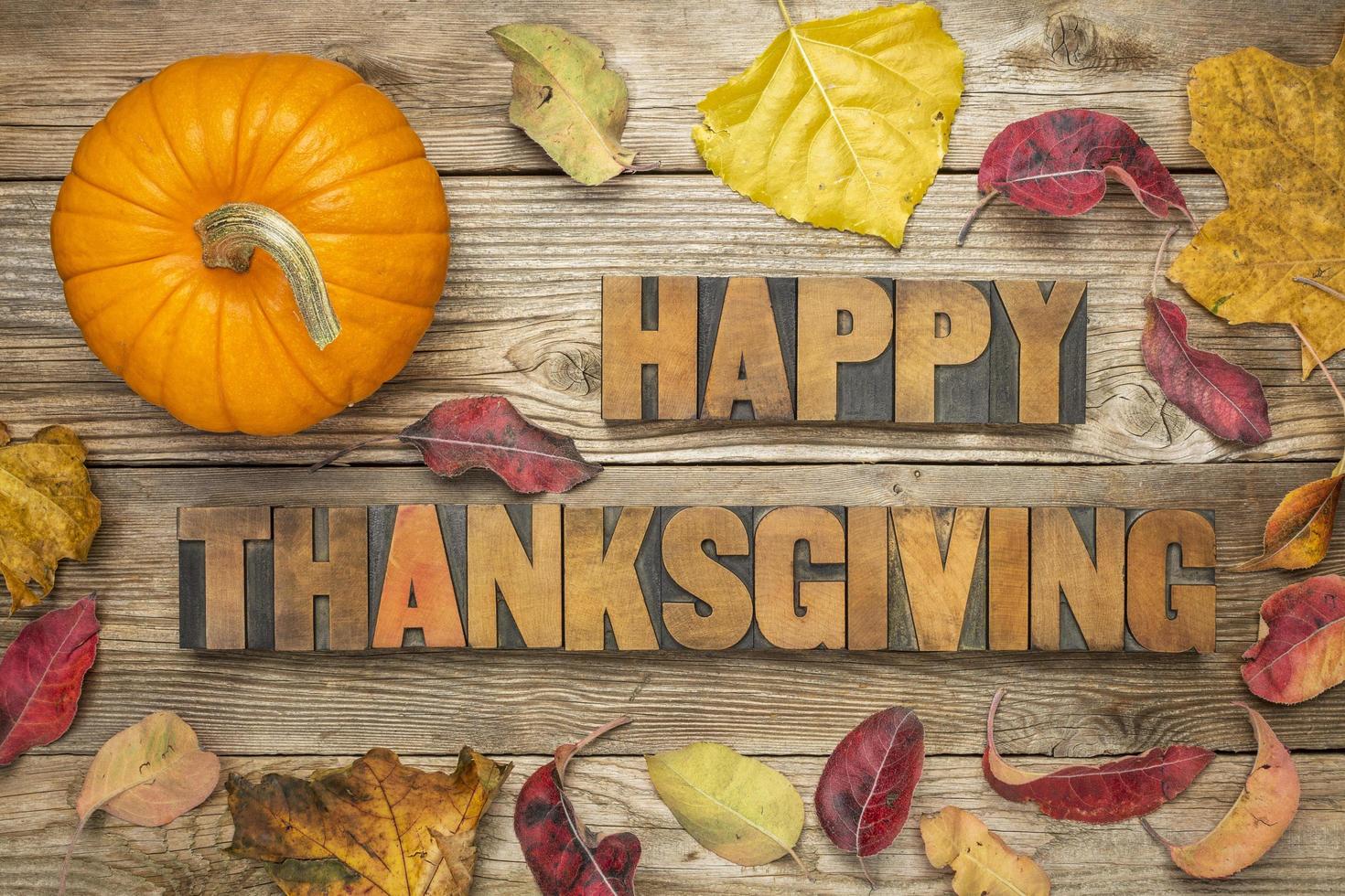 Happy Thanksgiving-Hintergrund foto