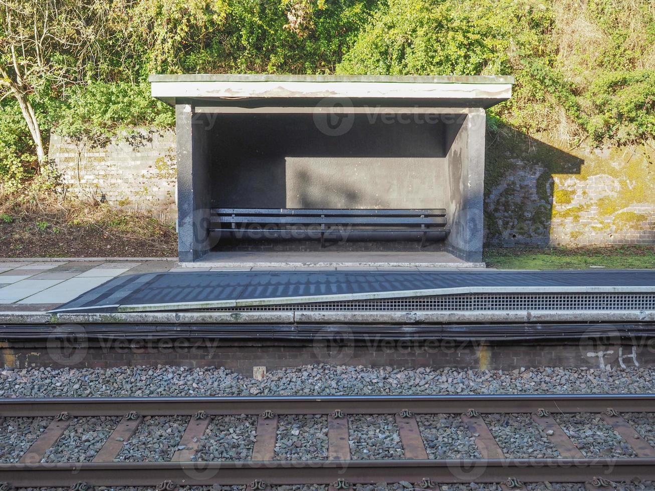 Wartehalle am Bahnhof foto