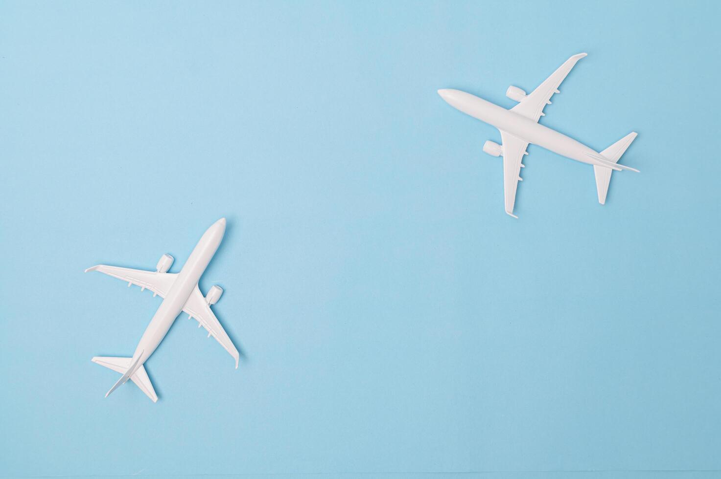 Flugzeuge, Geschäfts- und globale Reisen sowie globaler Handel. foto