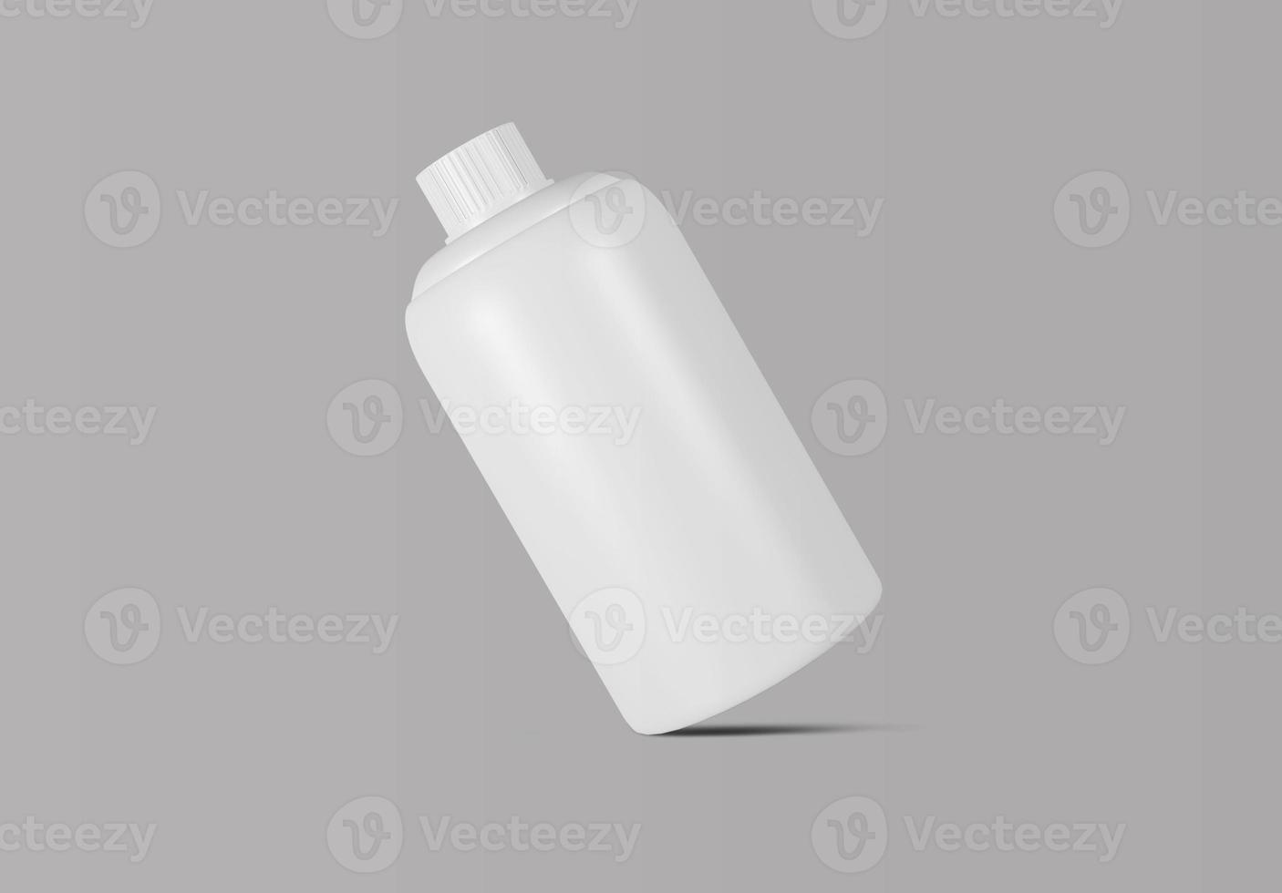 realistische Plastikflasche. Mock-up-Vorlage foto