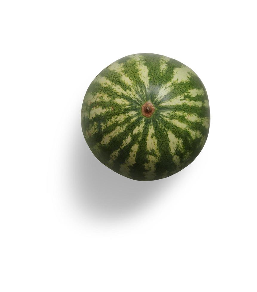 isoliertes Obst mit Scheibe und Blättern Wassermelone isoliert und Sammlungsgemüse auf einem weißen foto
