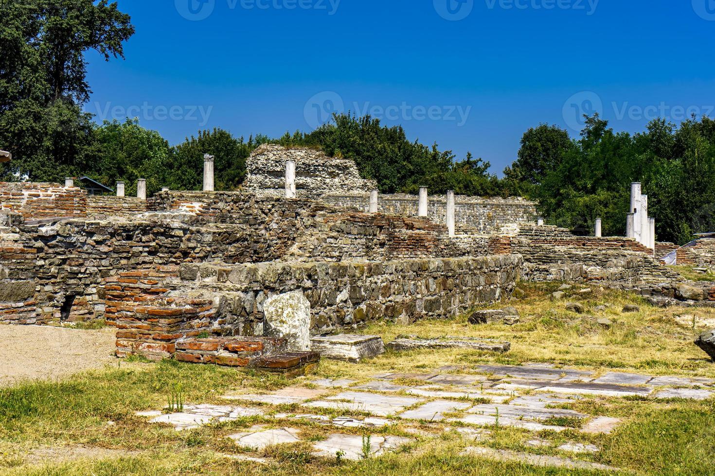 Felix Romuliana, Reste des Palastes des römischen Kaisers Galerius in der Nähe von Zajecar, Serbien foto