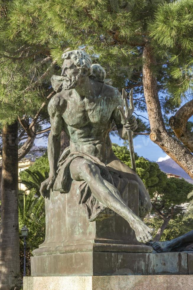 Denkmal für Christoph Kolumbus in Rapallo, Italien foto