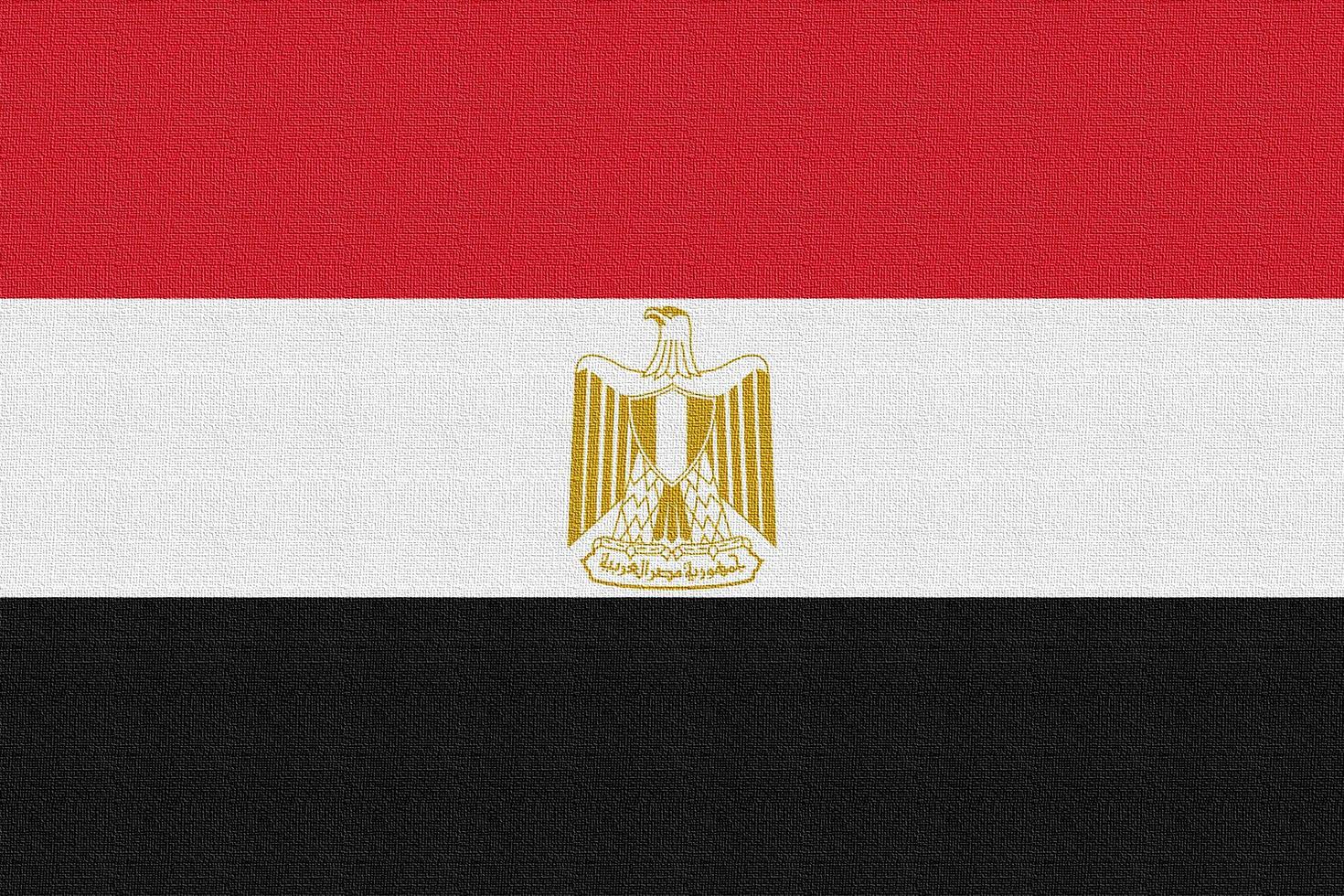 Abbildung der Nationalflagge Ägyptens foto