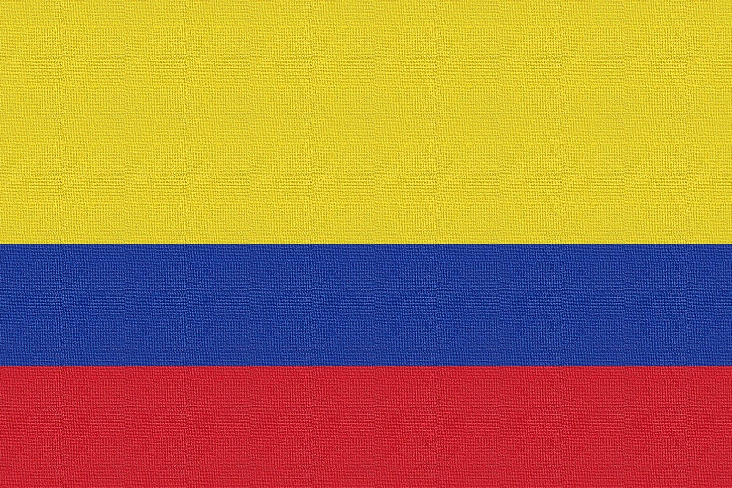 Abbildung der Nationalflagge von Kolumbien foto