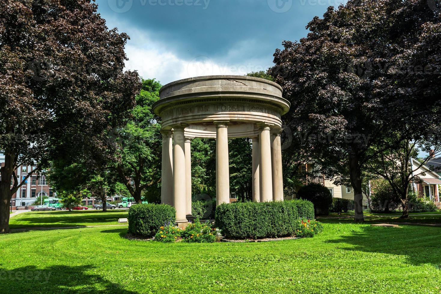 Cortland, New Yorker Gerichtsgebäude Park foto