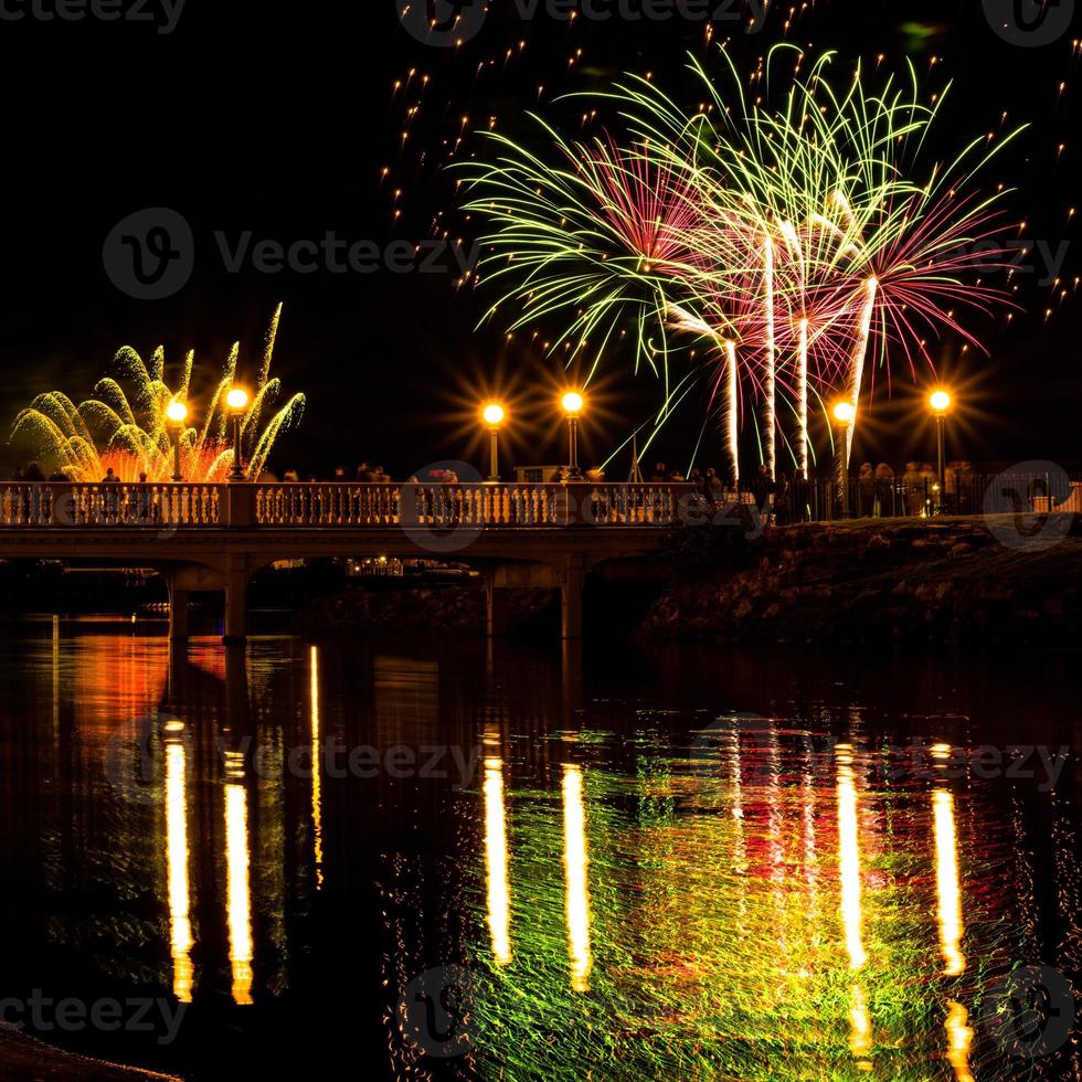 Feuerwerk in der Show foto