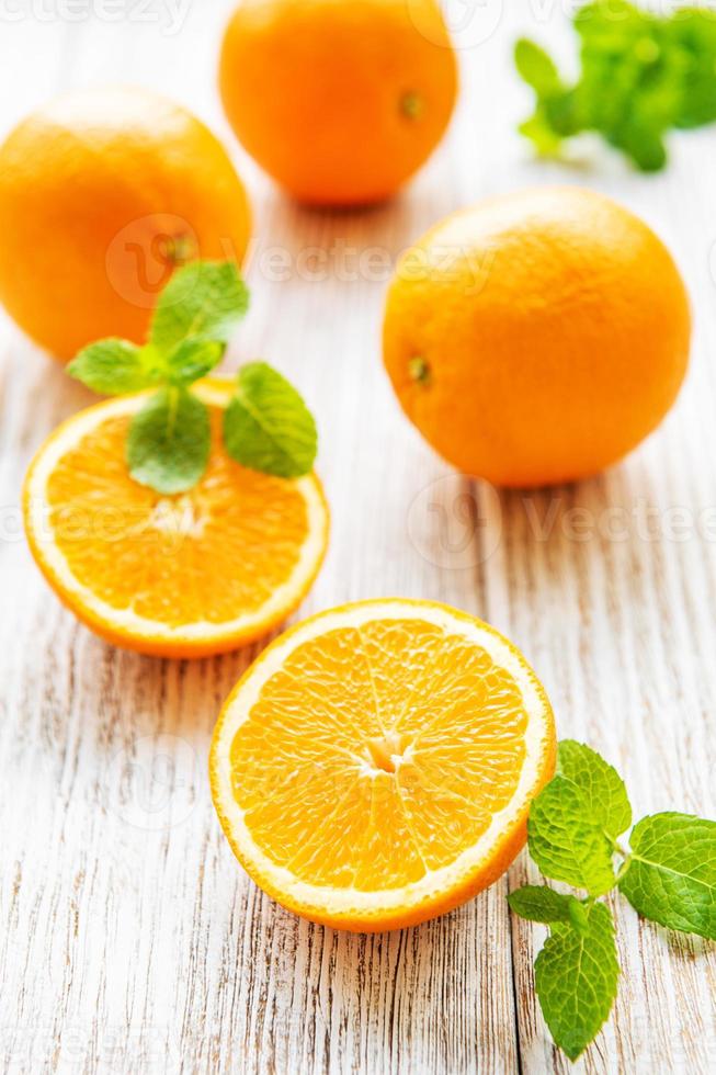 frische Orangenfrüchte foto