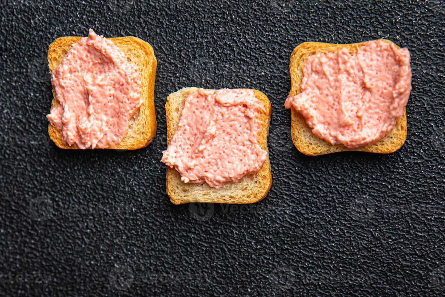 Smorrebrod Sandwich Lodderogen Kaviar Mahlzeit Snack foto