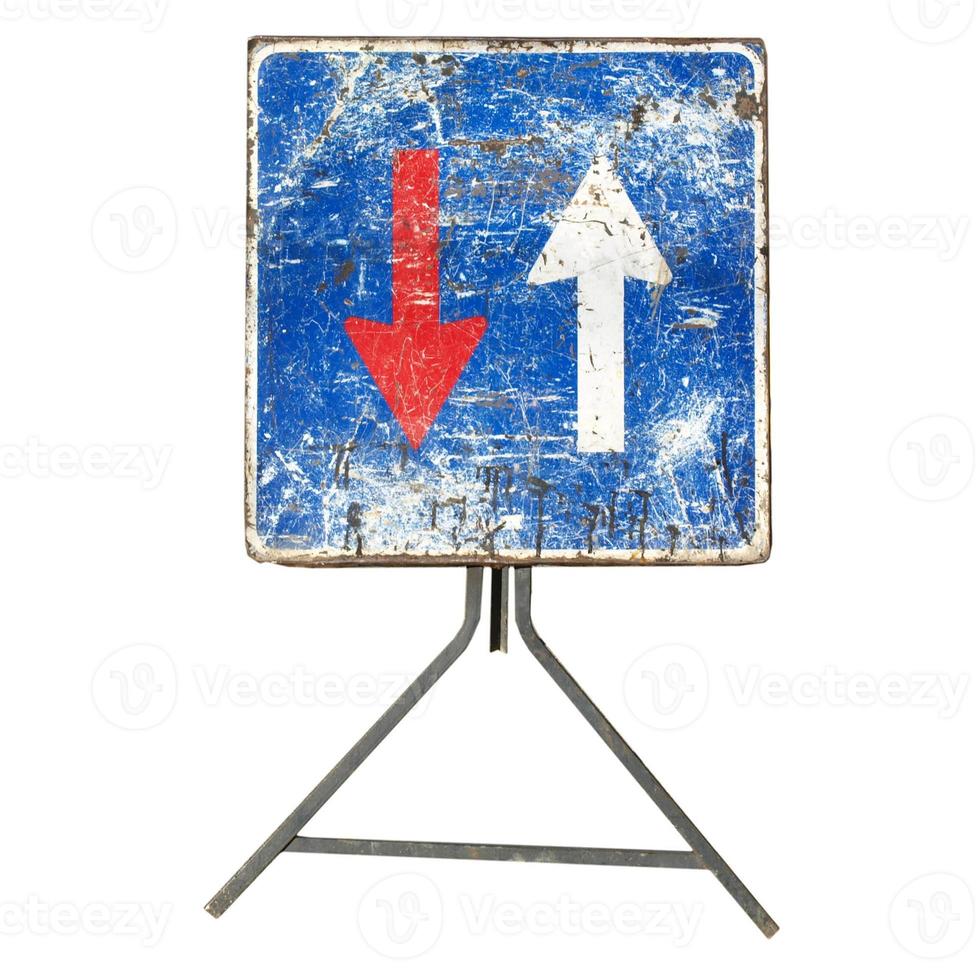 Zwei-Wege-Schild Bild foto