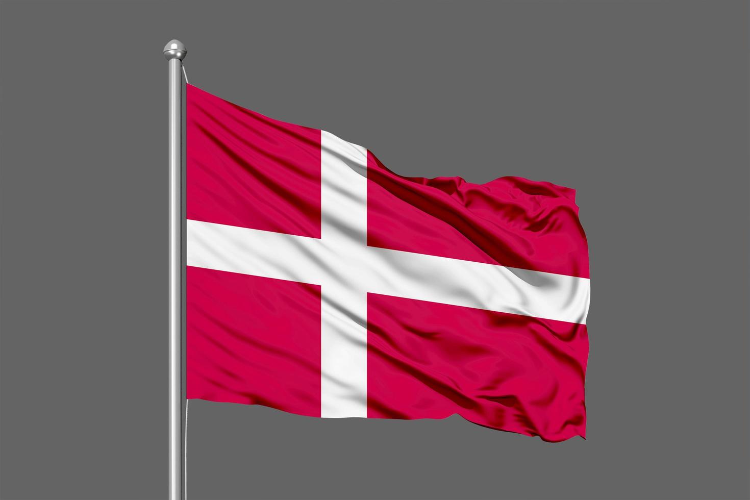 Dänemark wehende Flagge foto